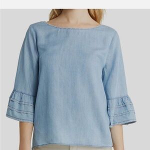Nic + Zoe Light Blue Women's Top